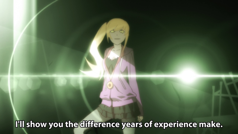 Adult Shinobu kicks ass. Not as cute though. Oh crap - this loli-philia thing seems to be catching. First it was cat-girls... It’s all downhill for me now.